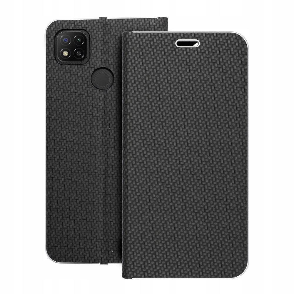 Etui z klapką na Xiaomi Redmi 9C 9C Luna Book Carbon czarne