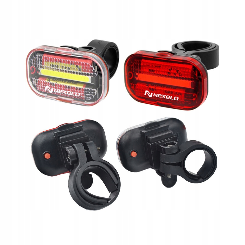 LAMPKI ROWEROWE lampka rowerowa PRZEDNIA i TYLNA na rower do roweru ZESTAW