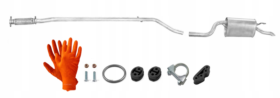 Fiat Punto II 1.2i 8V Trubka Tlumič Tlumič