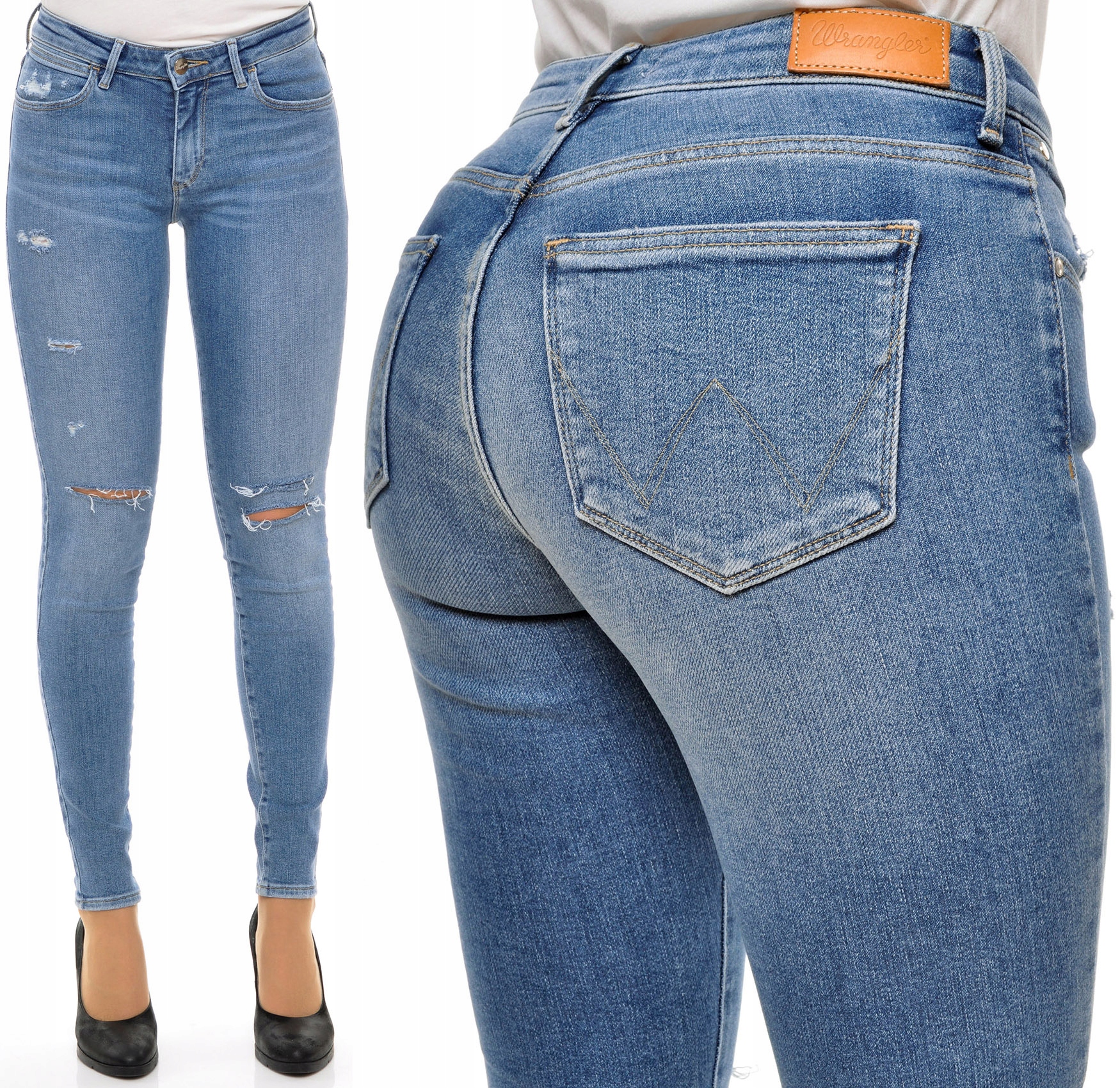

Wrangler spodnie Regular blue Skinny W30 L32