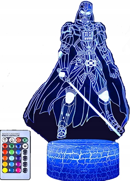 

Lampa Nocna 3D Star Wars Lord Vader Postać Pilot