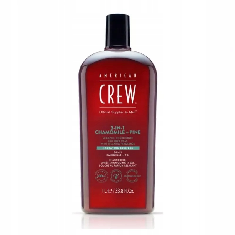 American Crew 3v1 relaxing sprchový gel 1000 ml chamomile