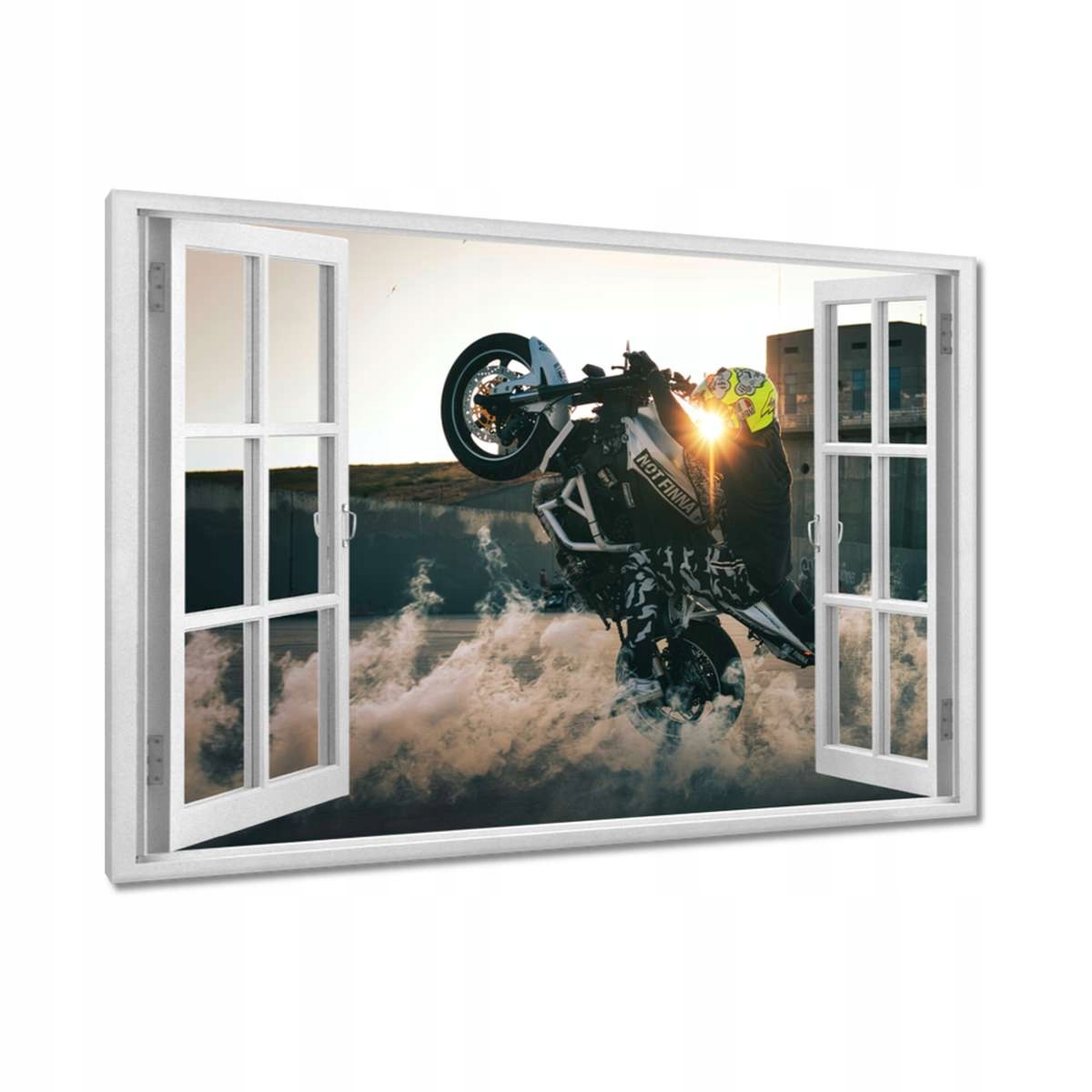 Obrazy 120x80 Pálení gumy Drift Motor