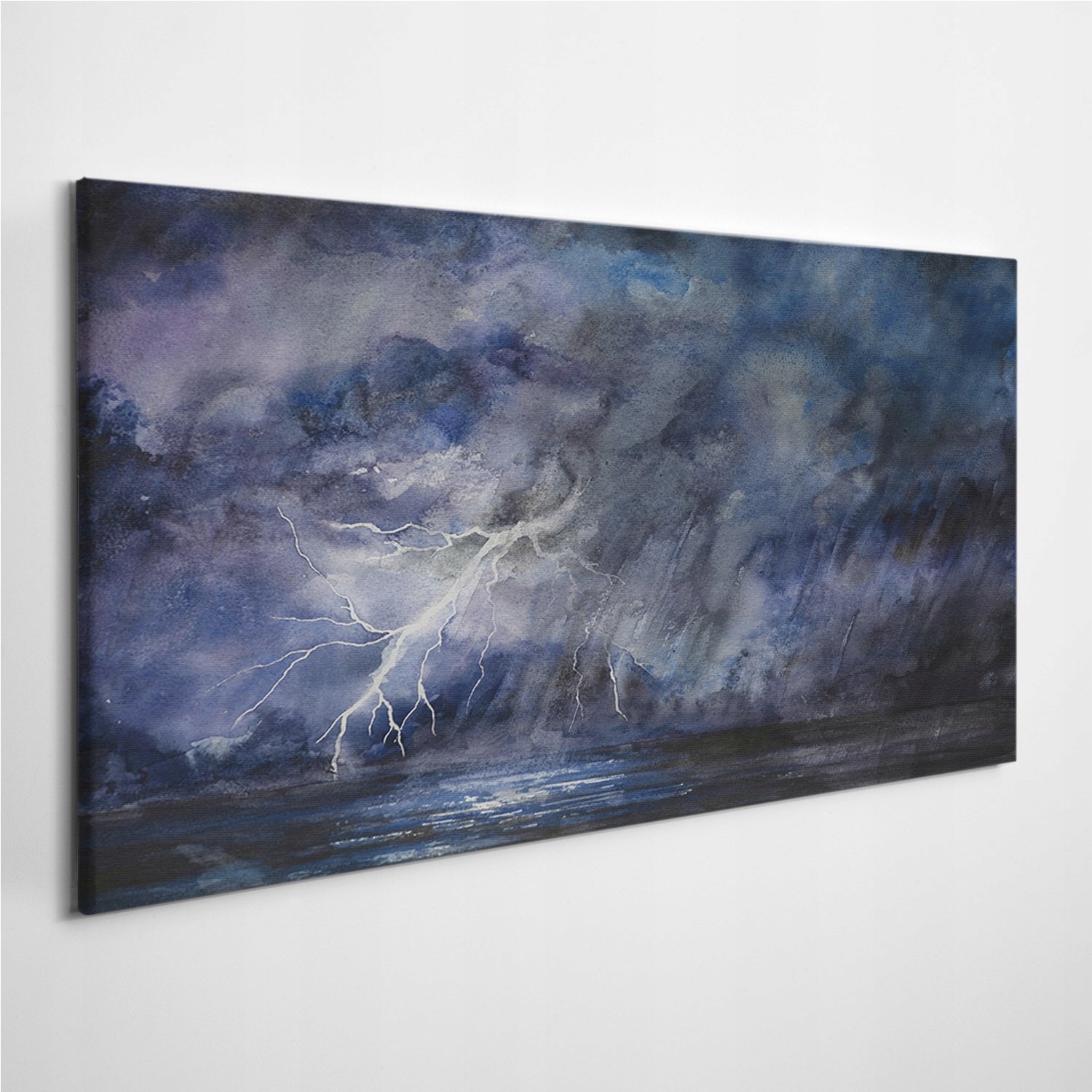 

Fotoobraz z zdjęciem Sztorm Noc Akwarele 100x50 cm