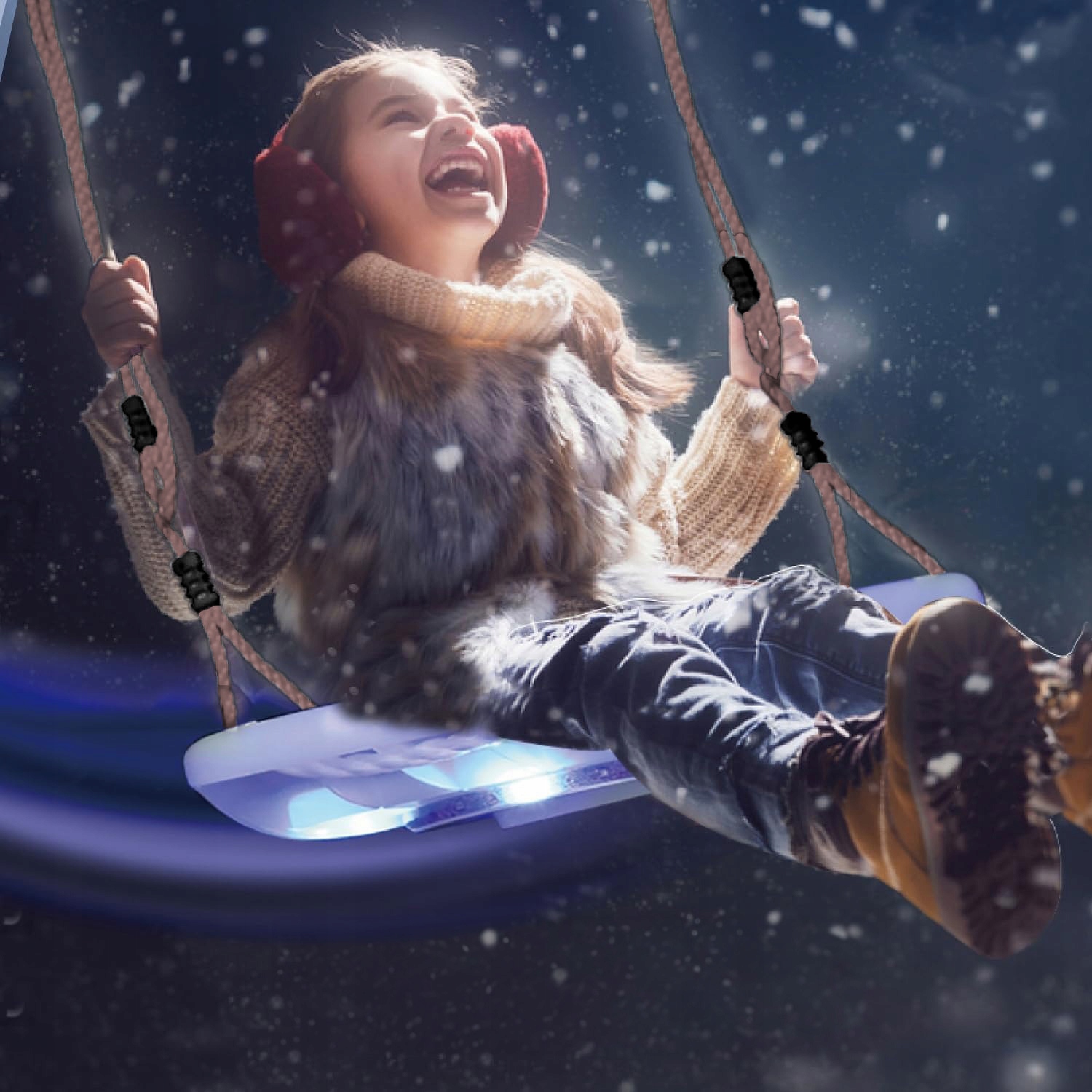 Świecąca Huśtawka LED Podświetlane Siedzisko Huśtawki Dziecka Dzieci 4160 Kod producenta 18634685844432