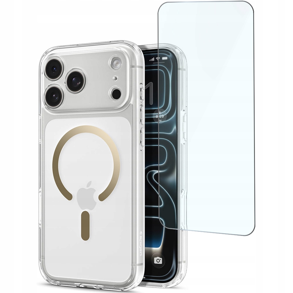 Etui Spigen Ultra Hybrid Mag do iPhone 17 Pro Max do MagSafe + szkło