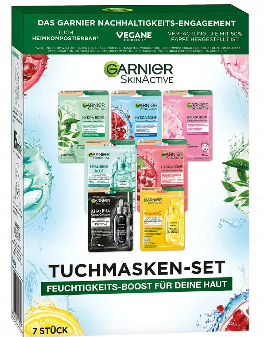 Garnier Skinactive Tuch Mask 7ks