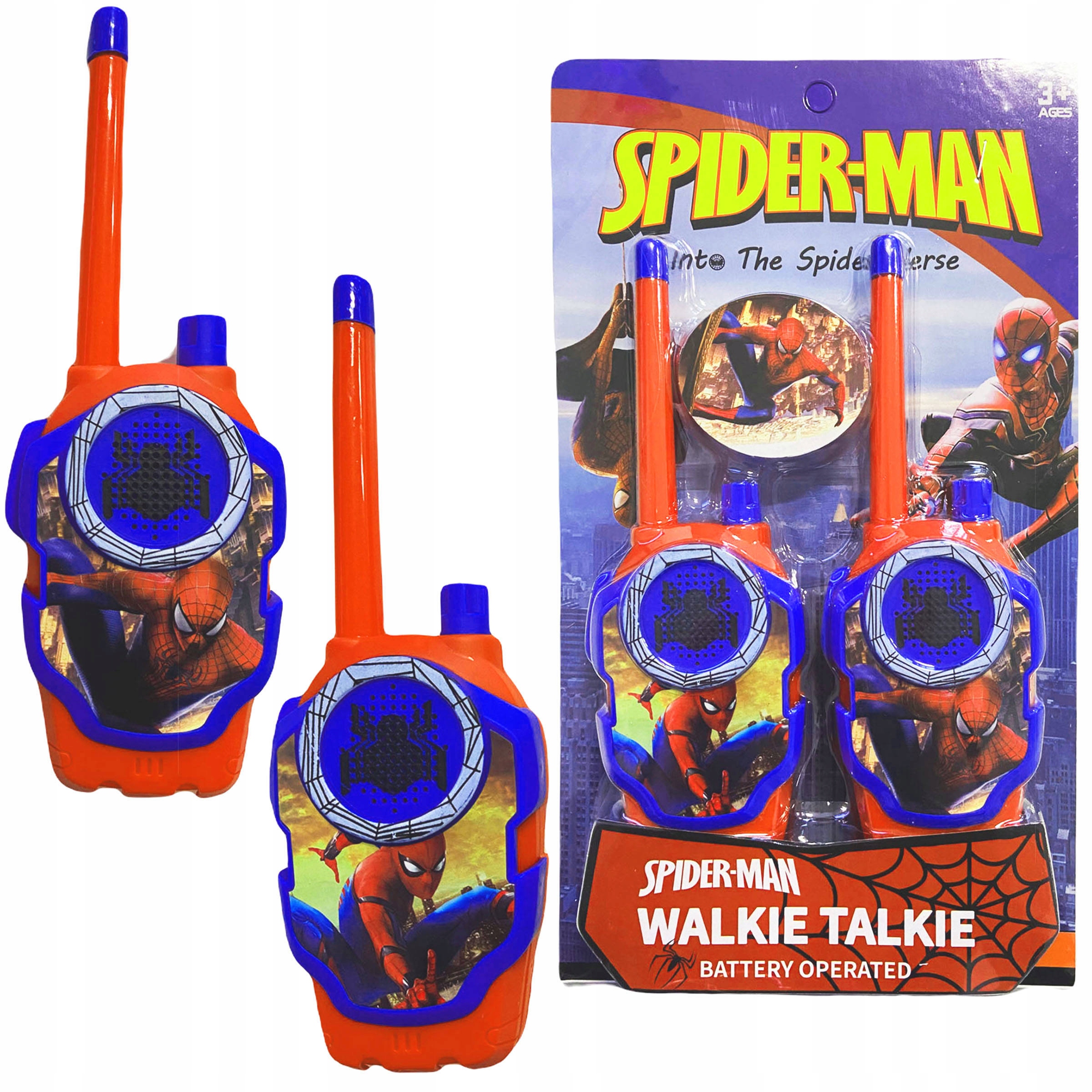 

Spiderman Walkie Talkie Zestaw 2x Krótkofalówka
