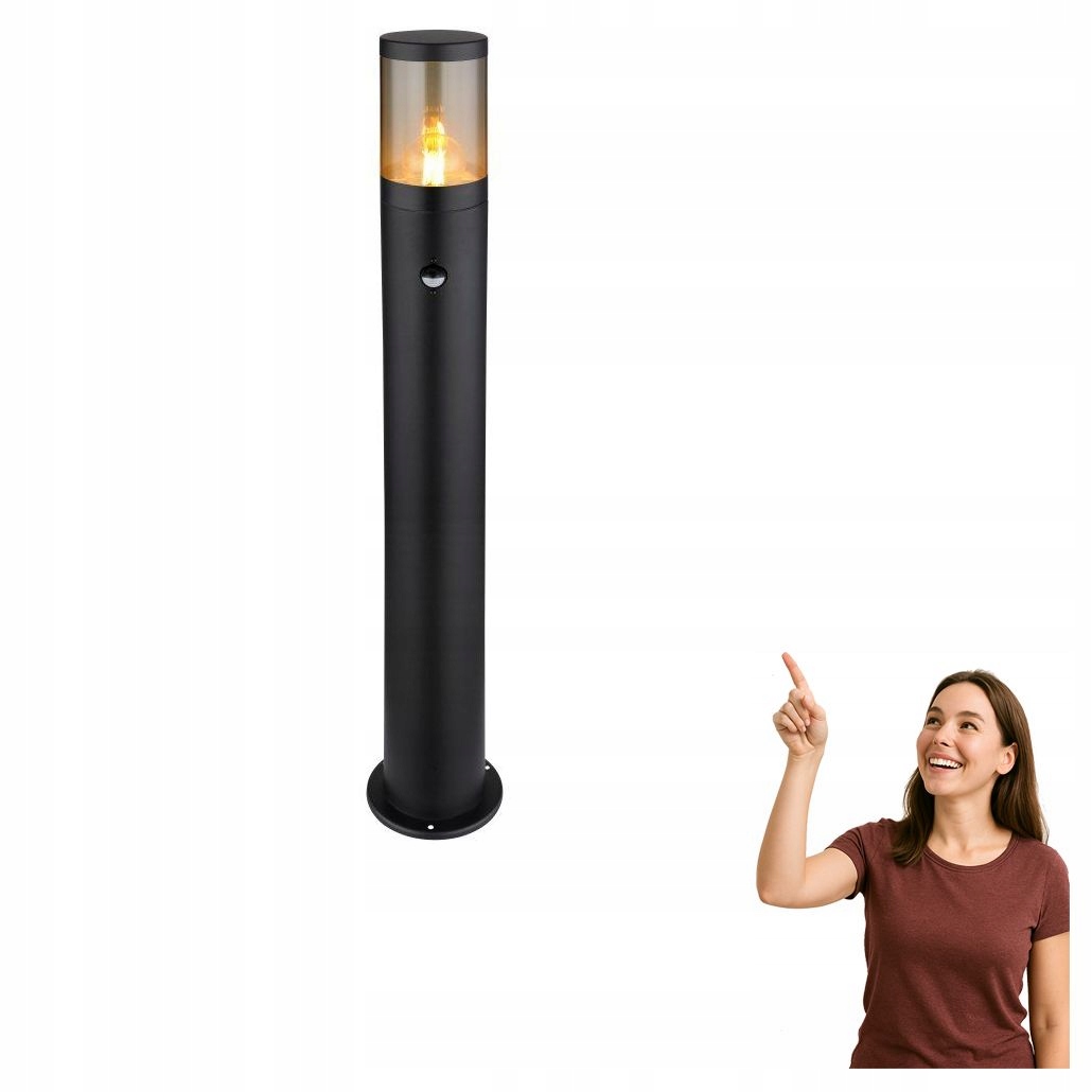 Vonkajšia lampa záhradný stĺpik so snímačom Xeloo 32016BSS Globo