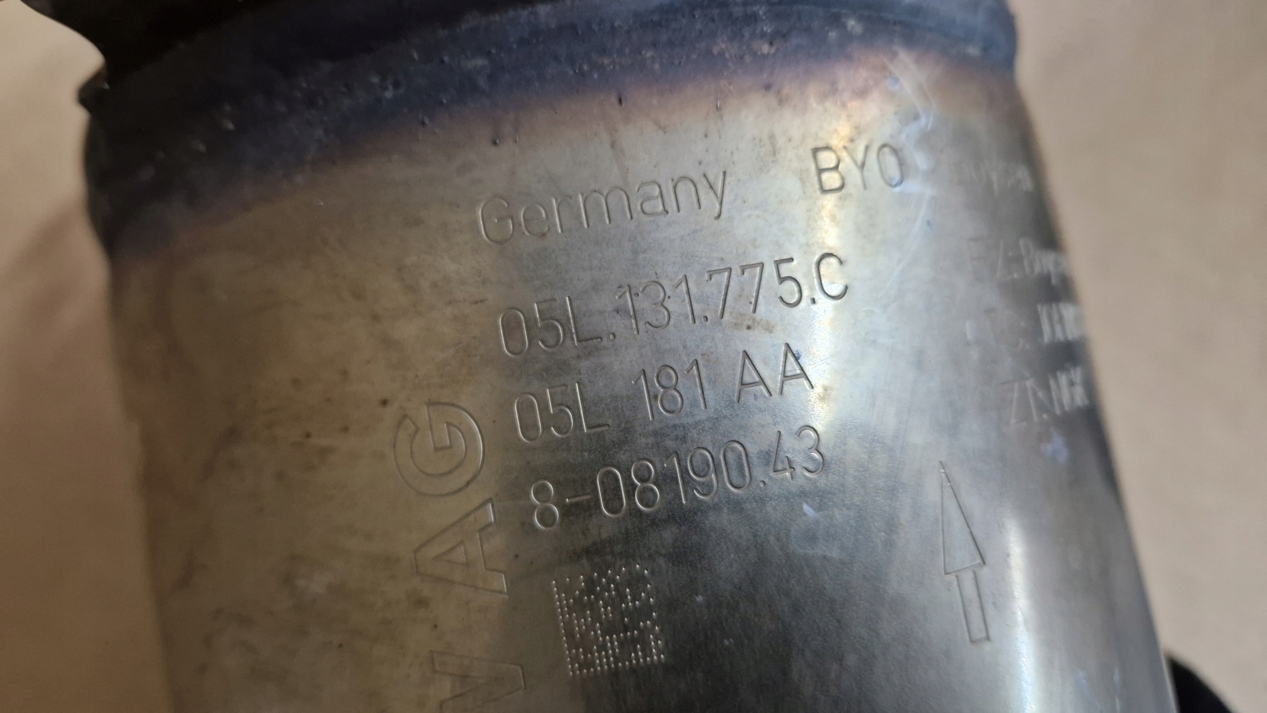 DPF catalyst 05L131766A 05L131775C VW AUDI as new original