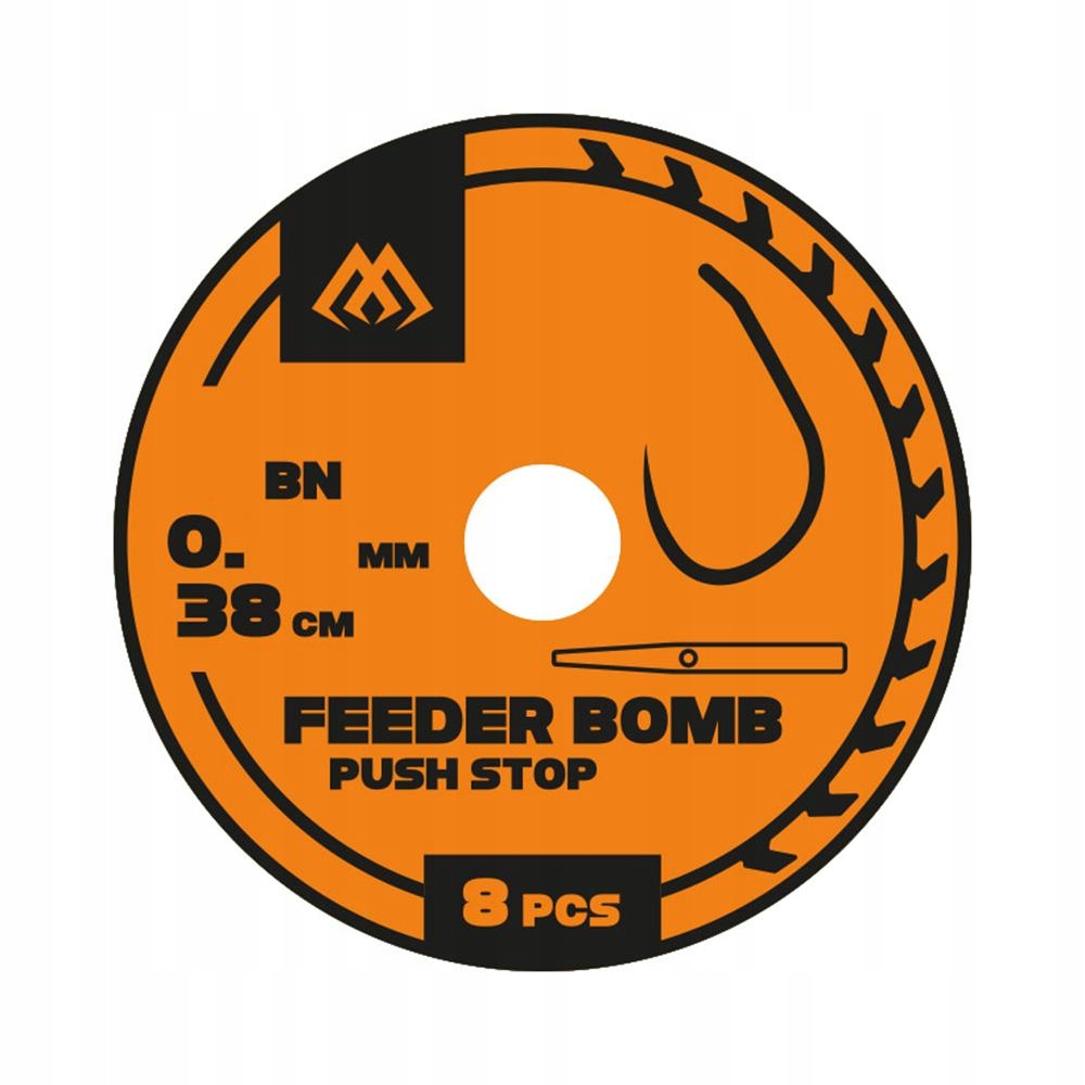 Mikado Feeder Bomb pushstop r.14 0.18mm 38cm 8szt. gotowe przypony