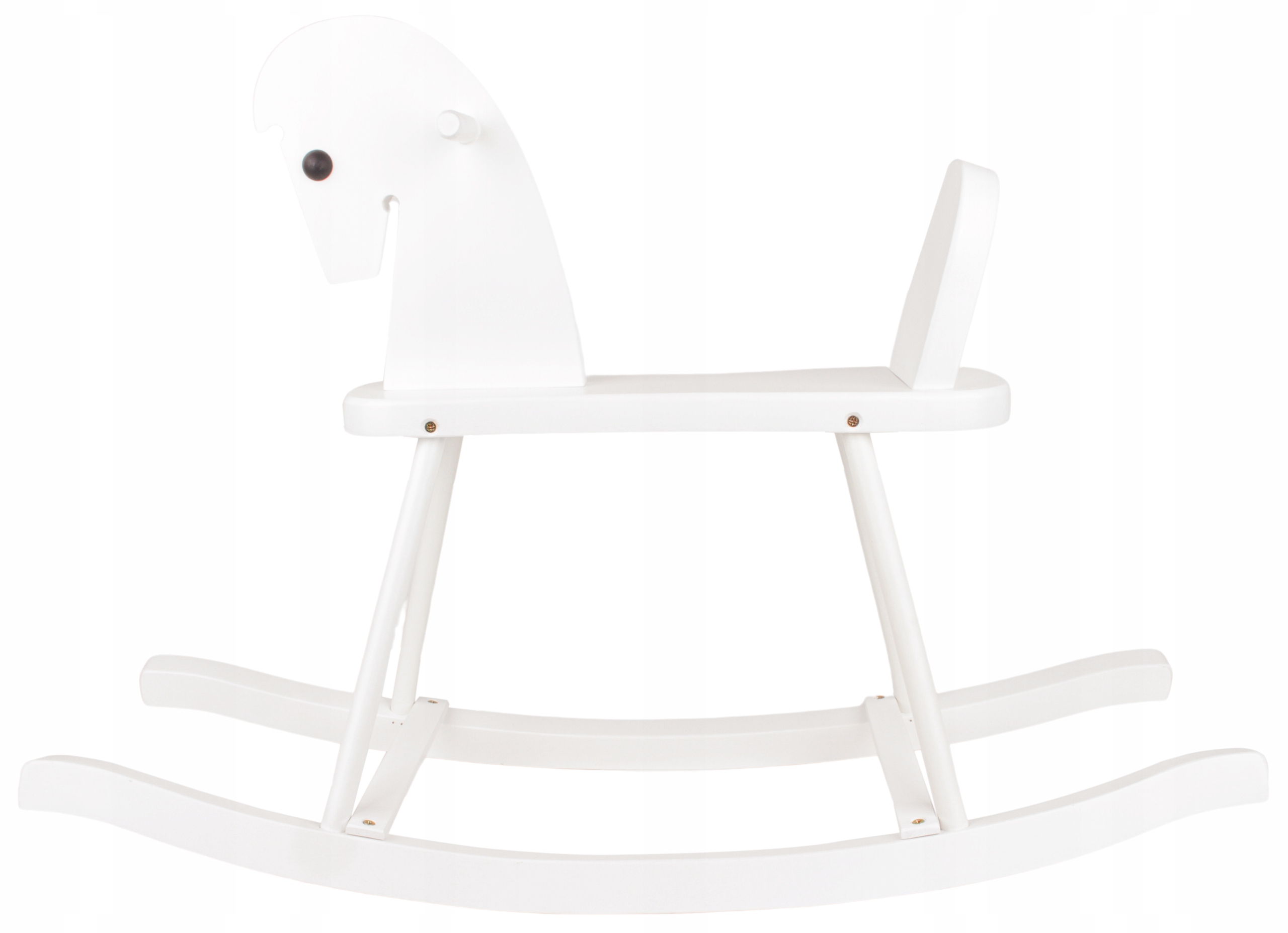 KOŃ NA BIEGUNACH DREWNIANY KONIK BUJANY DLA DZIECI BIAŁY BUJAK Rodzaj konie na biegunach