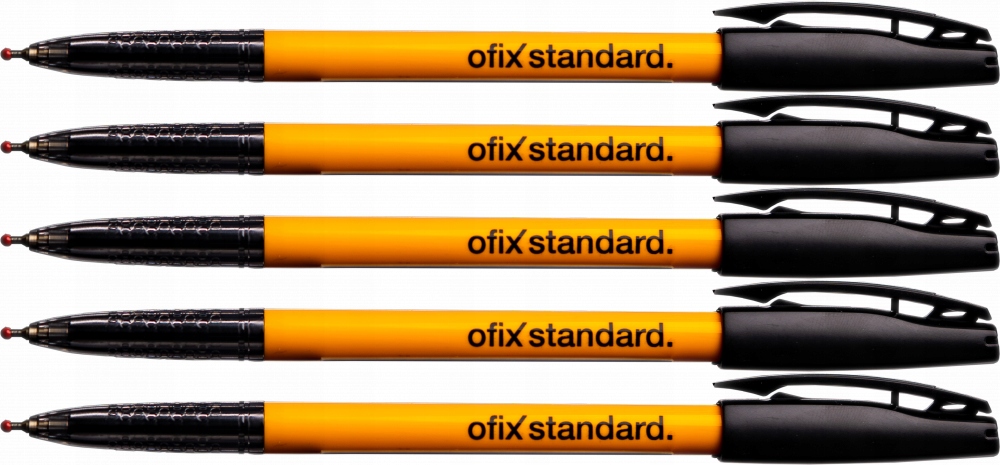 

Długopis czarny Ofix Standard 0,7mm tradycyjny x5