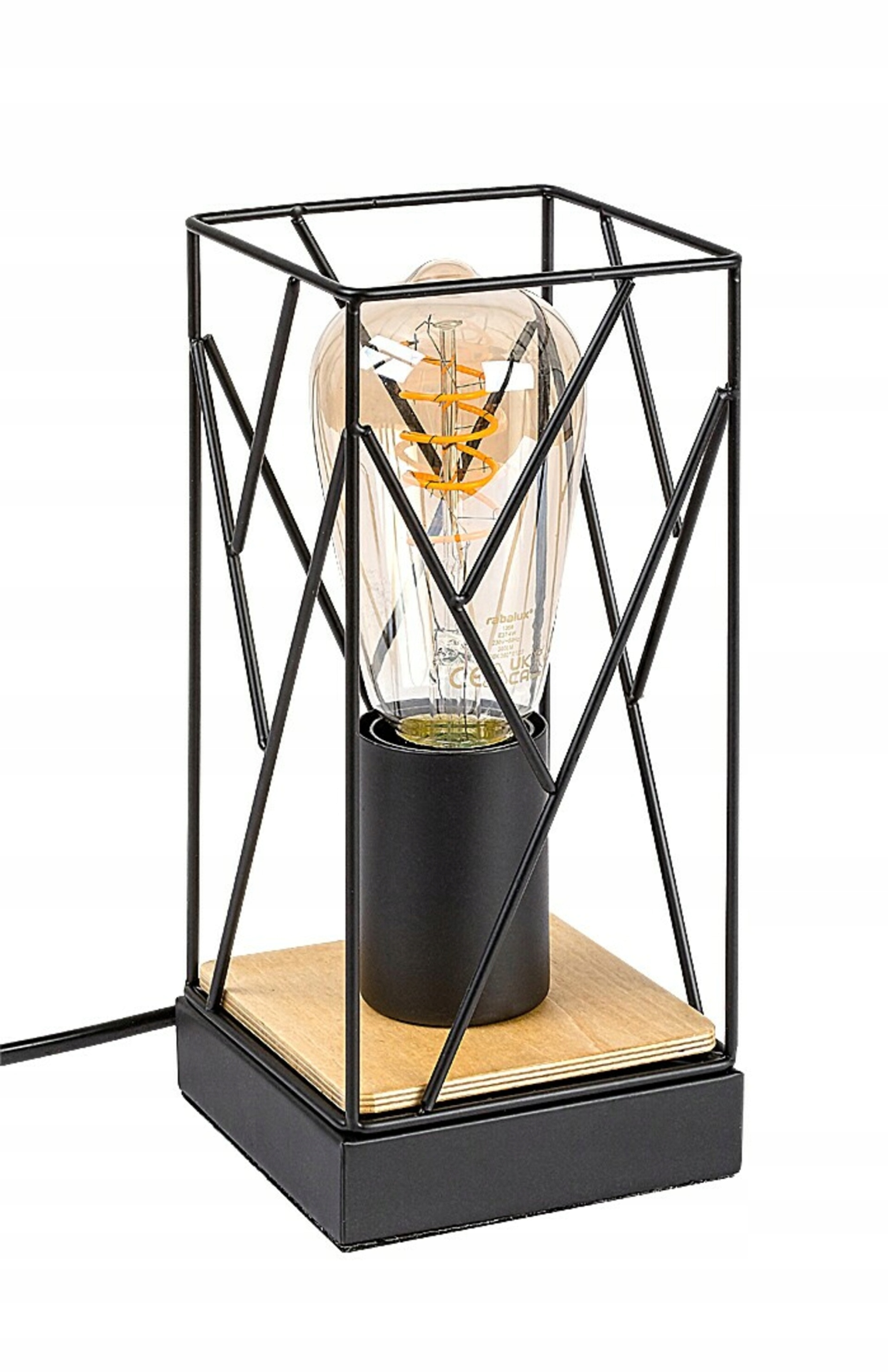 Rabalux stolní lampa Boire E27 1x Max 40W černá 74006