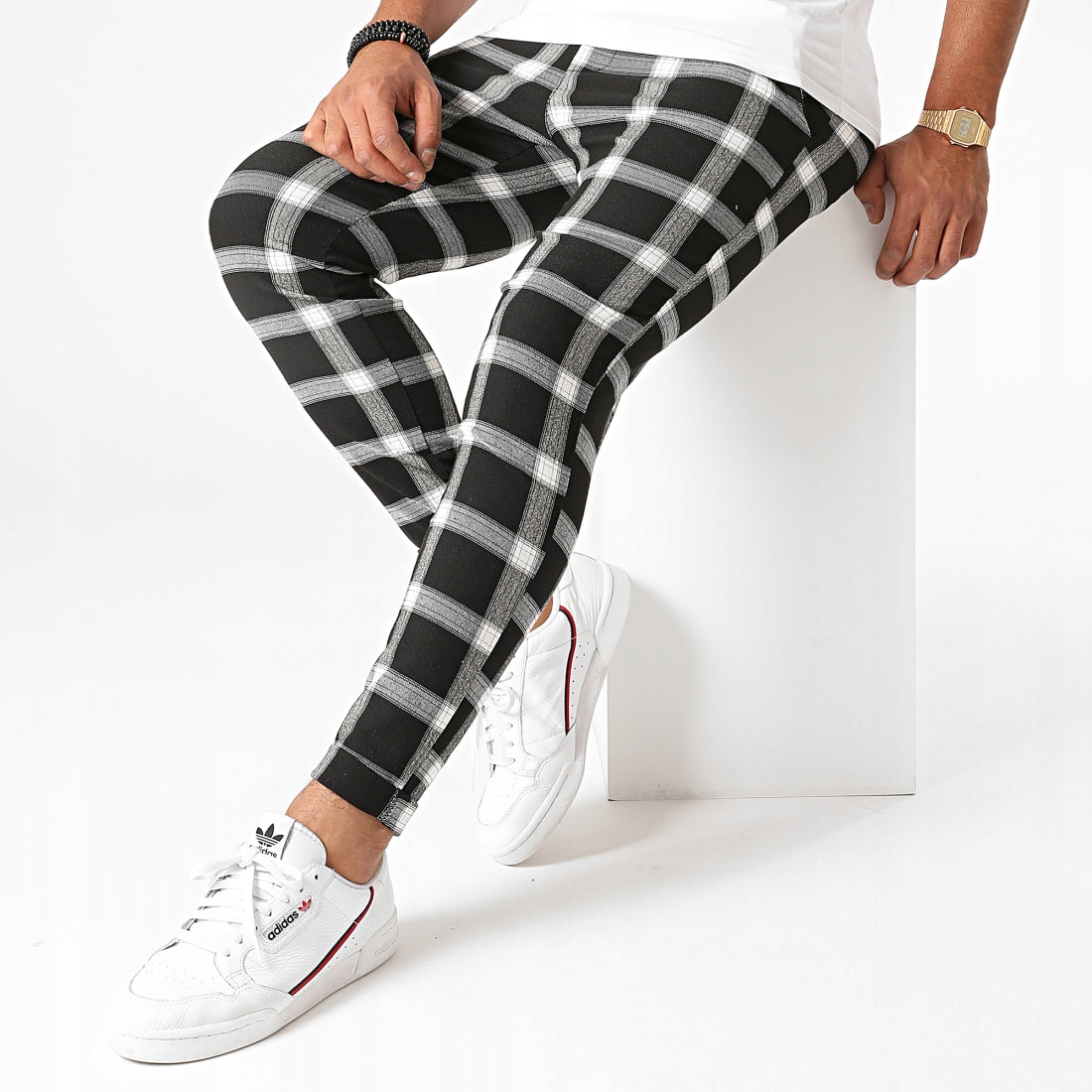 Pánské kalhoty Casual Chinos látkové Kratka Slim Fit