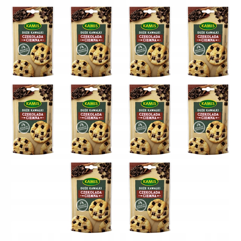Kamis Kousky tmavé čokolády 100 g X10