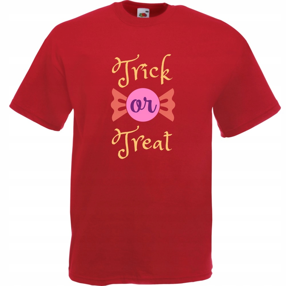 

Koszulka trick or treat halloween S ceglana czerw