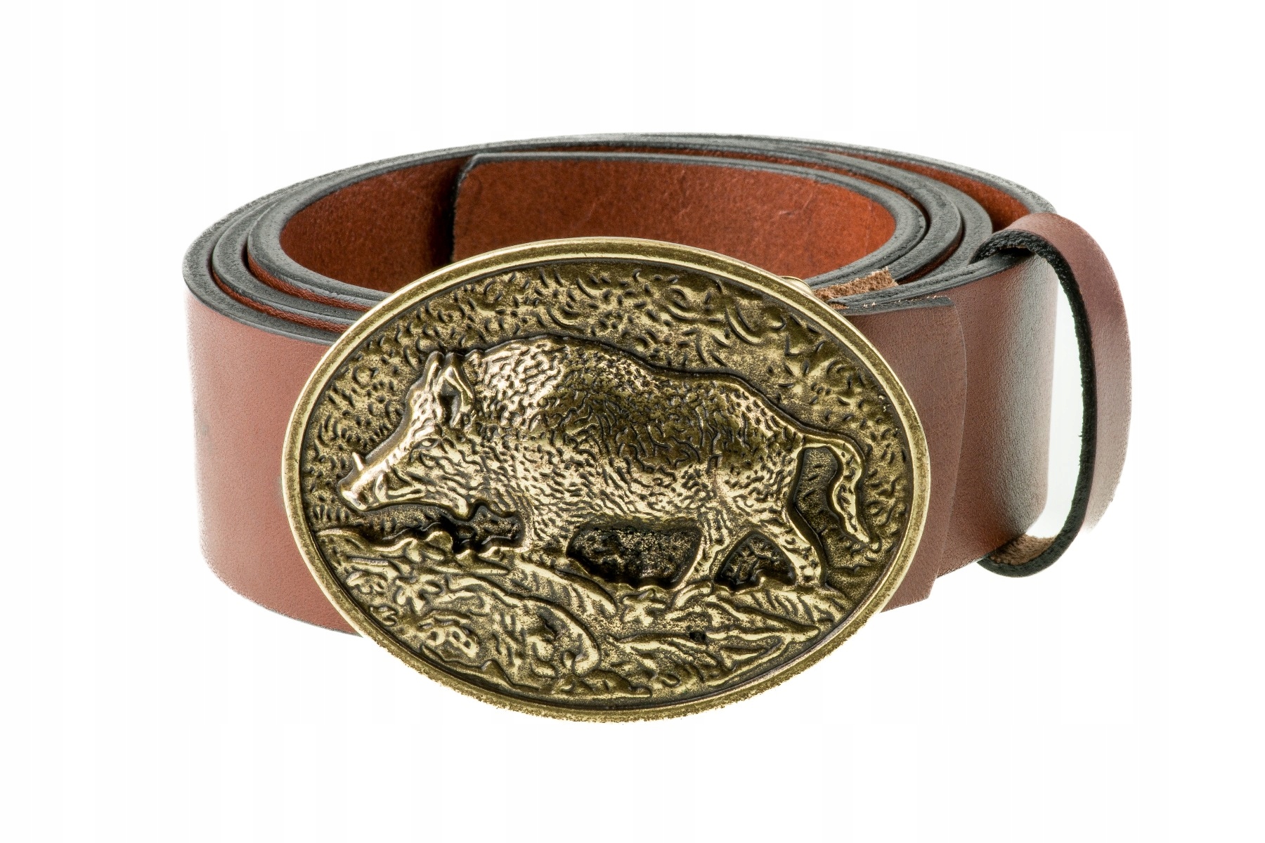 Kožený opasek Bór Hunter Elegance Boar Gold 110