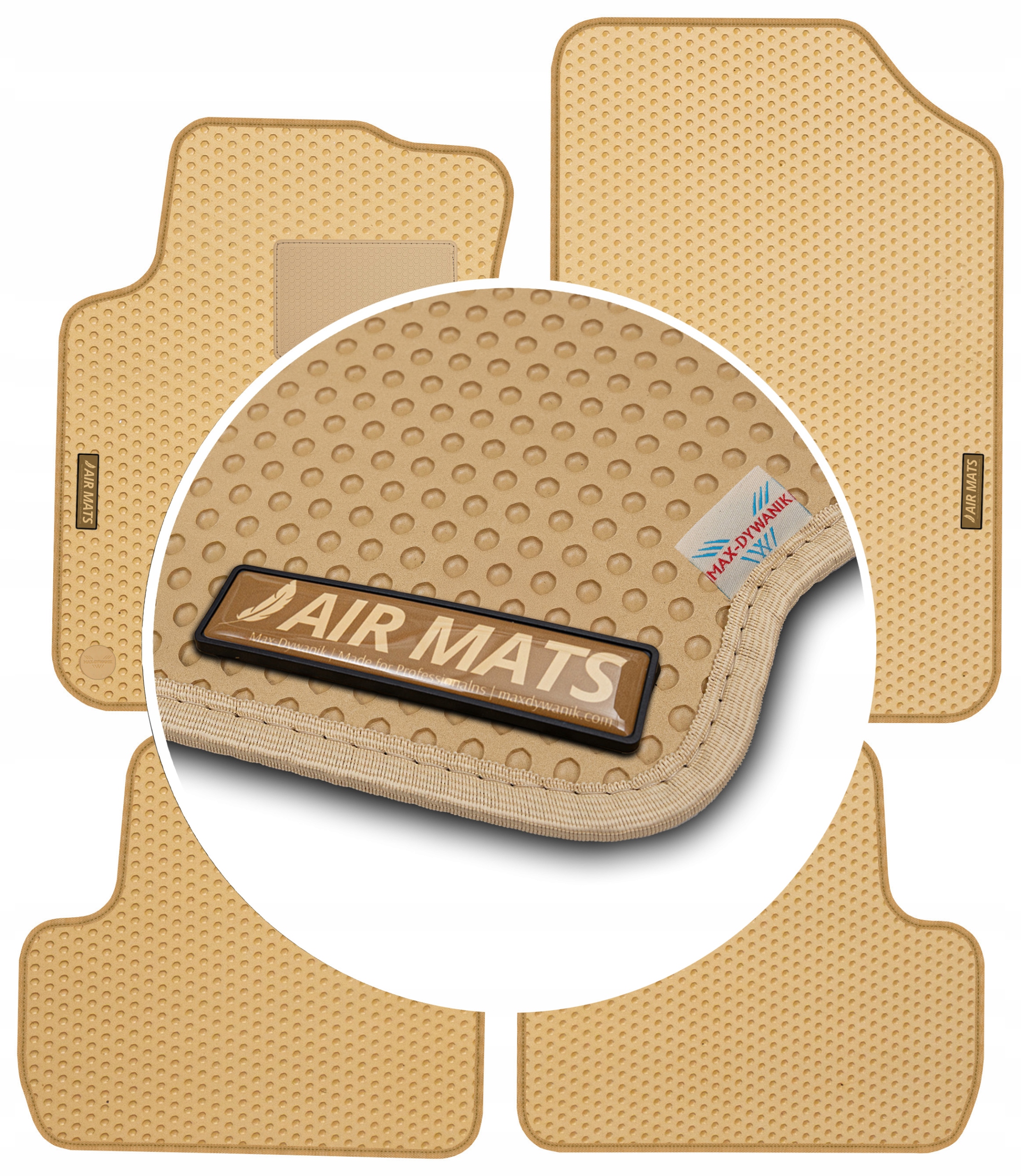 Citroen DS3 2009-2016 Béžové gumové koberce Eva Air Mats