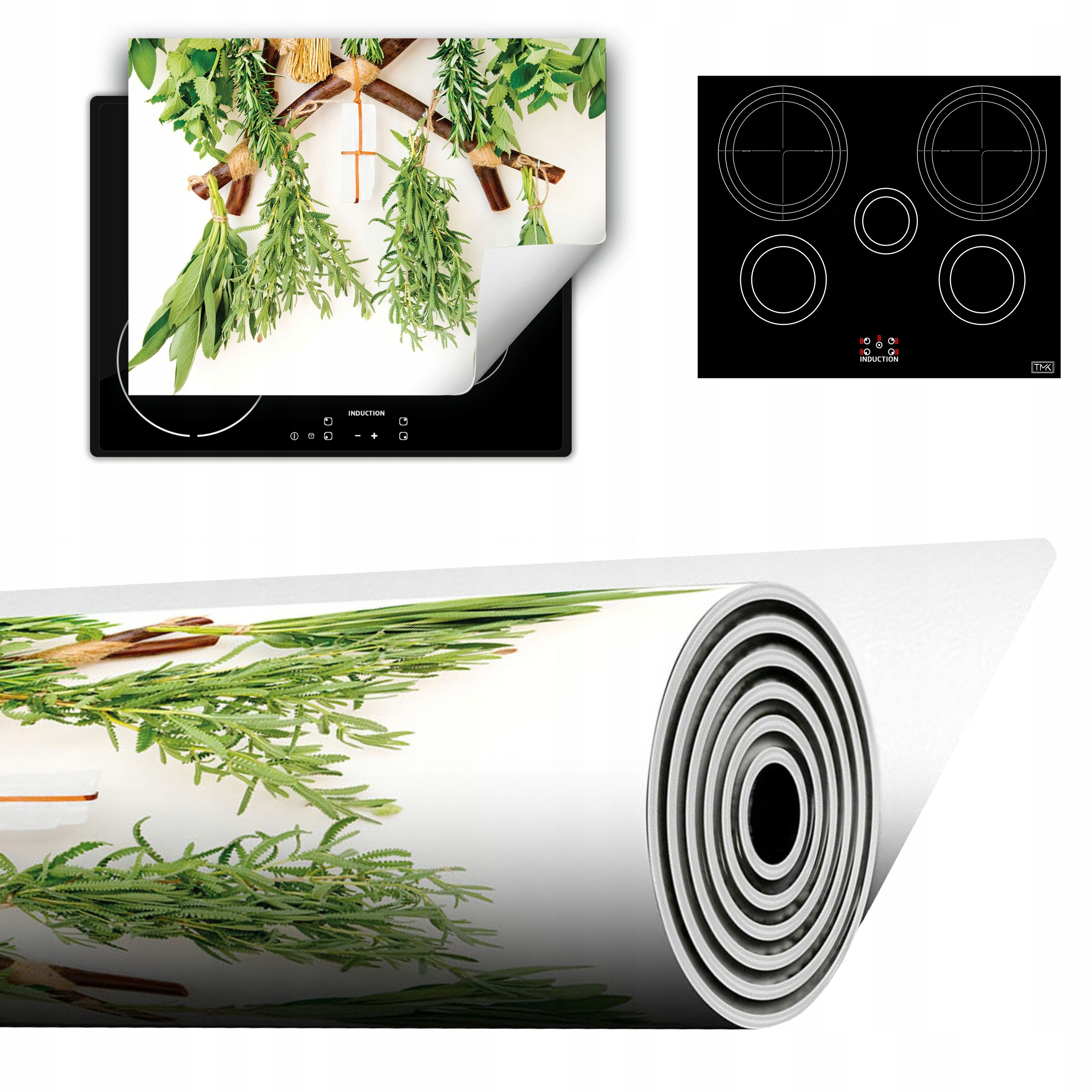 Vinylová Podložka Do Kuchyně Více Místa 70x52 bylinky kuchyně