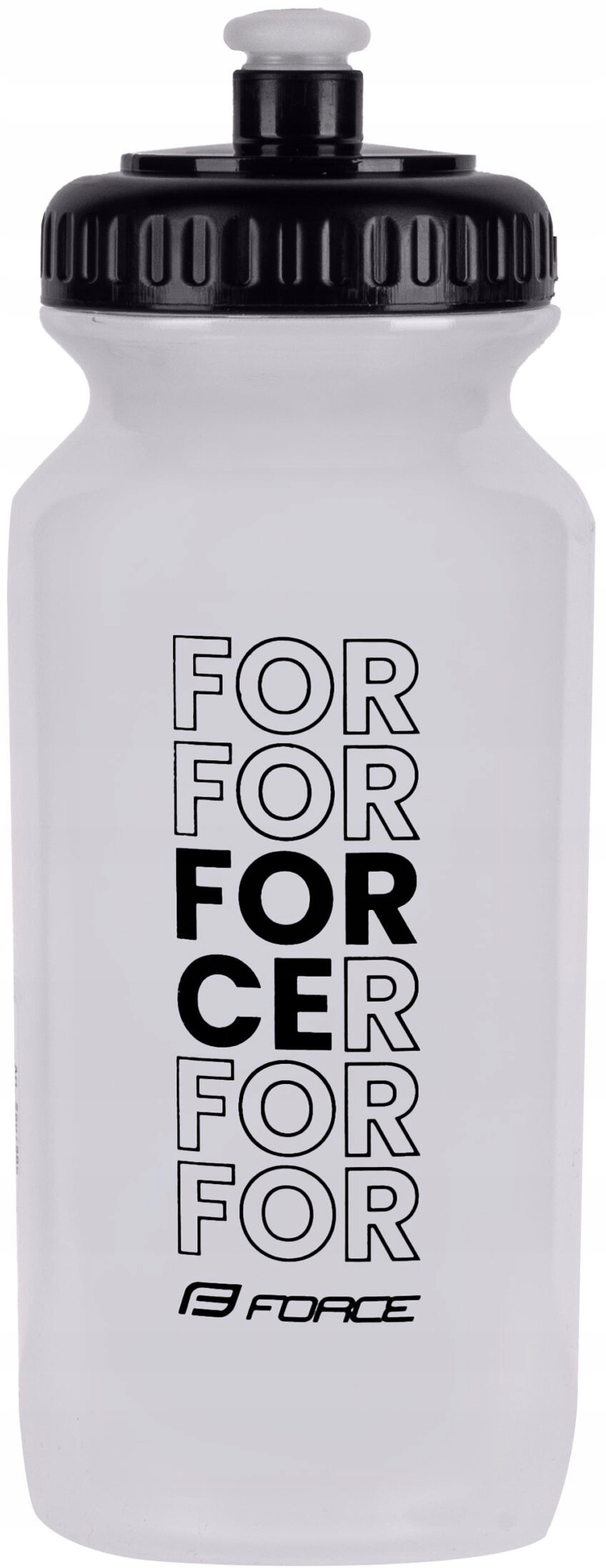 Bidon Rowerowy Force Daily 500 ml przezroczysty czarny