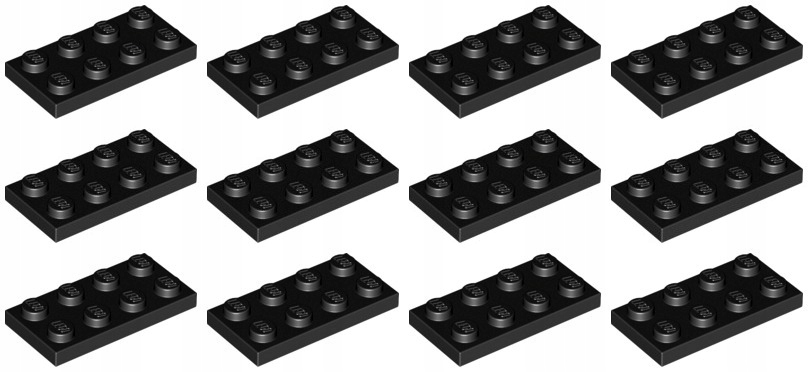 

Lego 3020 Płytka 2x4 czarna Nowa (15g) 12 szt.