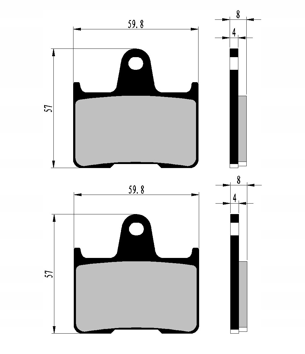 KLOCKI HAMULCOWE TYŁ TYLNE SUZUKI GSX 1400 01-07 Producent Nistal