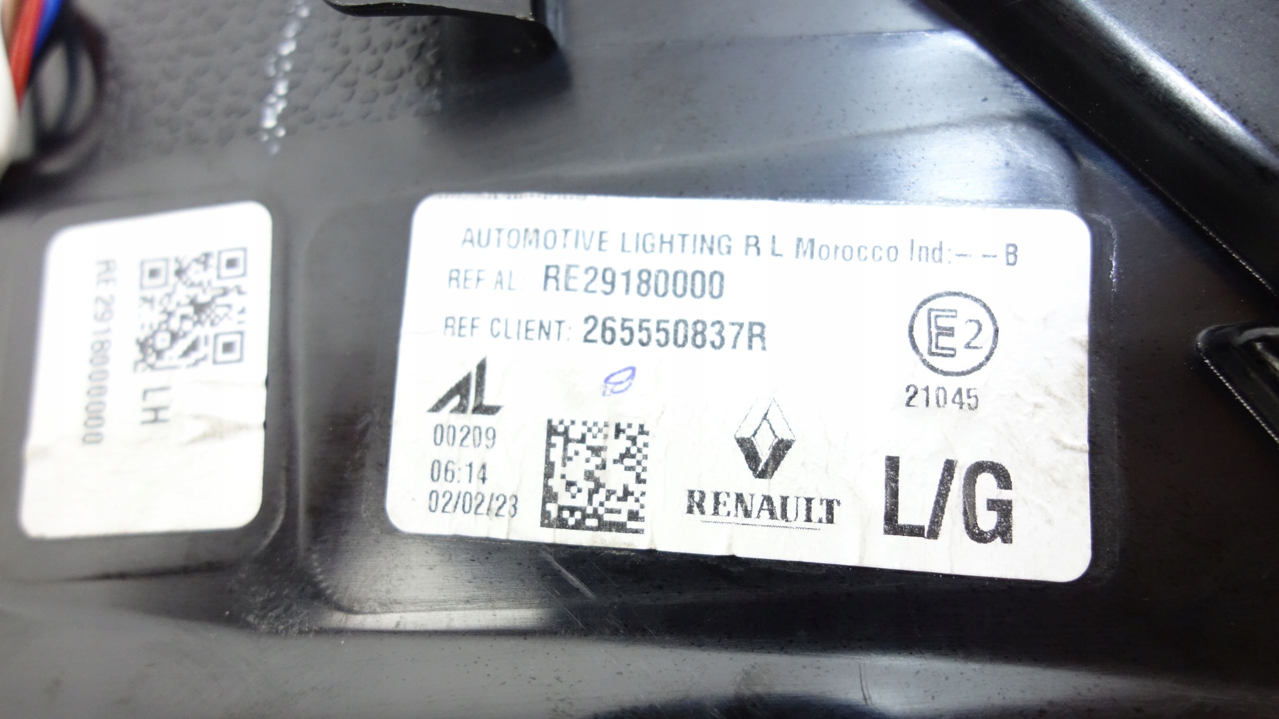 RENAULT AUSTRAL 2022- light left rear part 265550837R