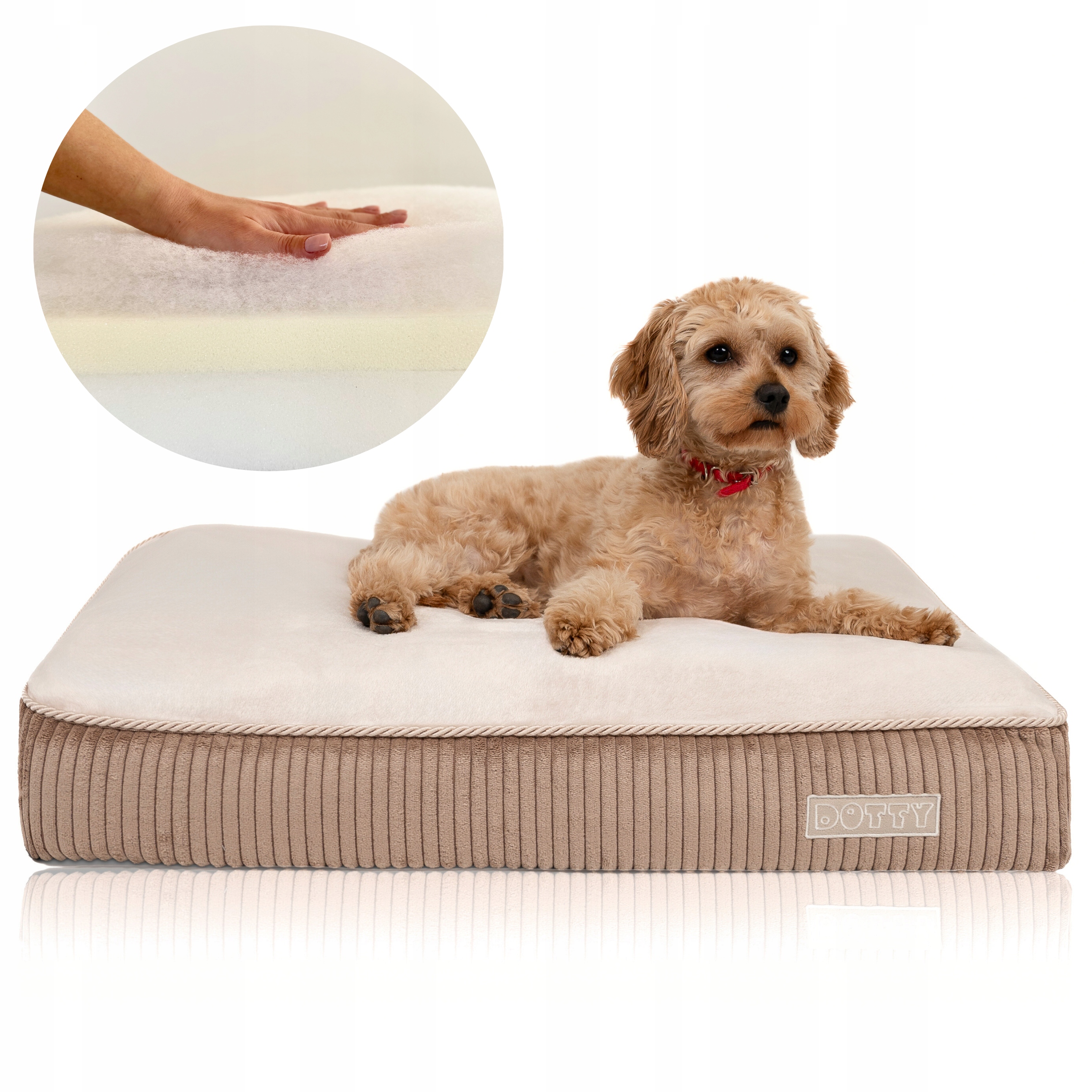 Levně Pelíšek pro psa Dotty s měkkou matrace pro psa a paměťovou pěnou