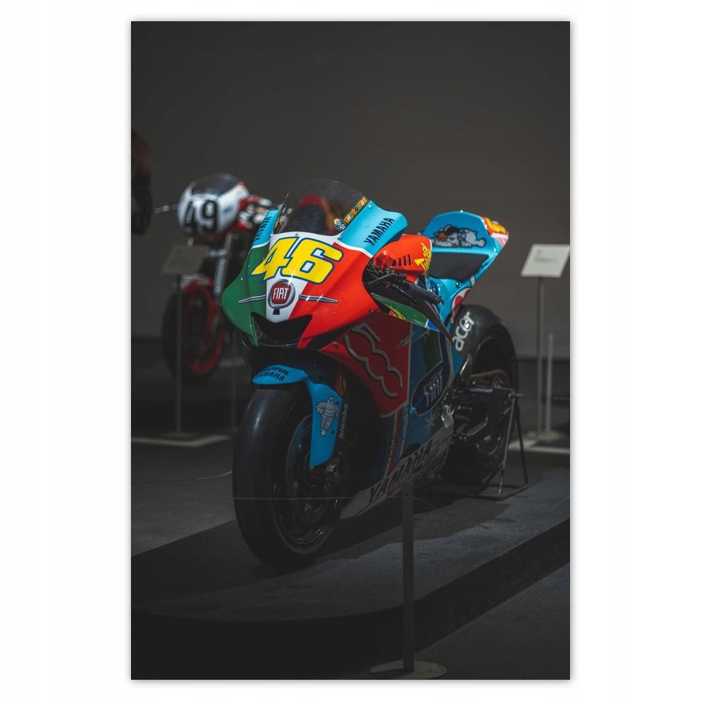 

Plakat samoprzylepny 40x60 Fiat Motocykl Ścigacz