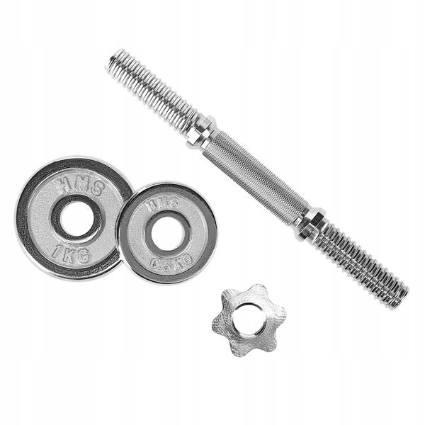 SOLIDNE SZTANGIELKI HMS 2x7,5kg SOLIDNE Waga 2x 7,5 kg