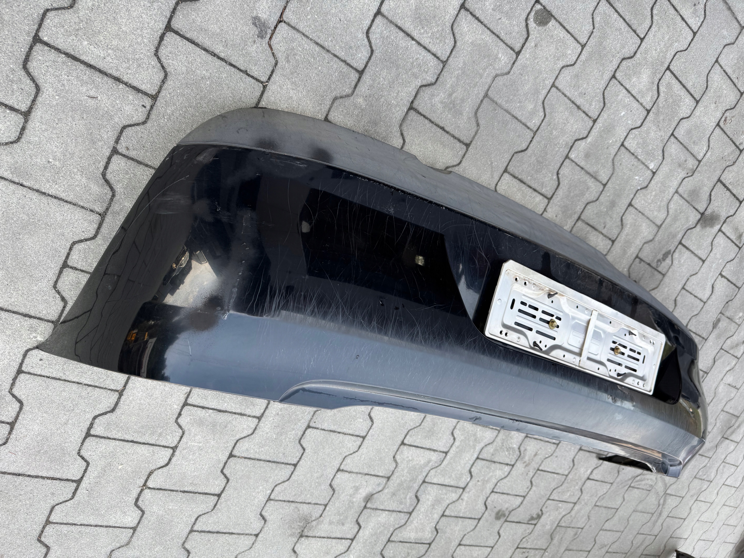 VW FOX Stoßstange hinten heck Original schwarzer