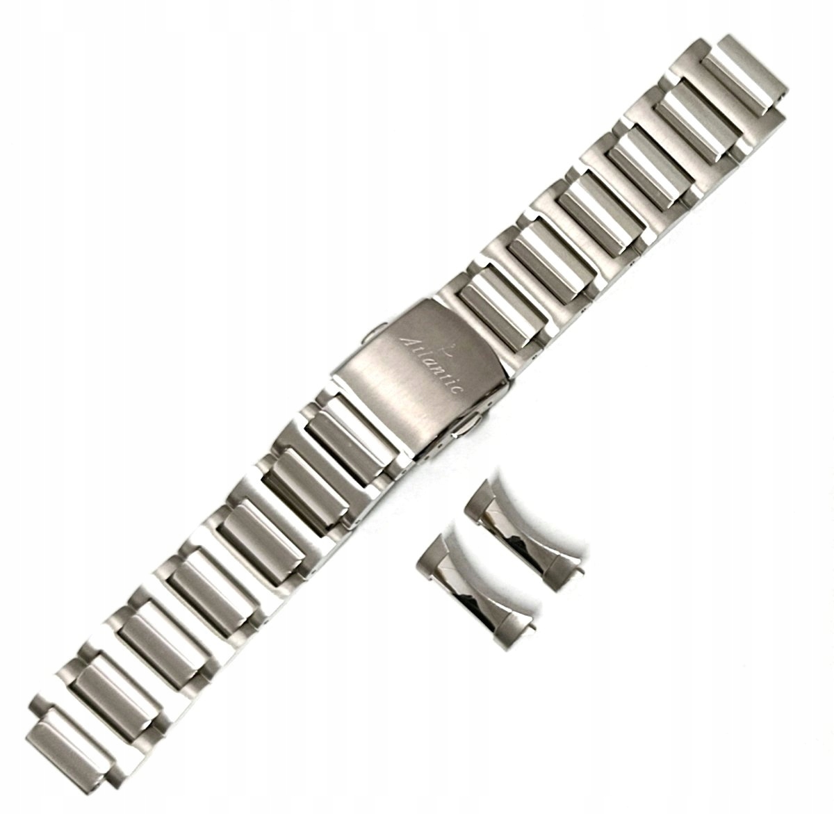 Originální Ocelový Stříbrný Náramek Pro Hodinky Atlantic Seaway 22 mm