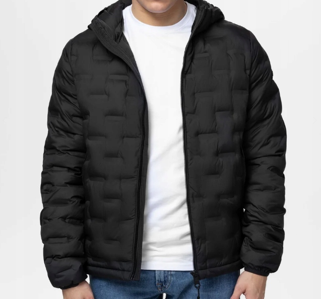 Pitbull pánská prošívaná bunda s kapucí Camino, velikost XXL