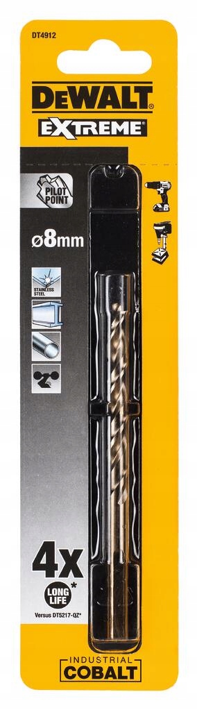 

DT4912 Dewalt Wiertło kobaltowe Hss E Cobalt 8.0mm