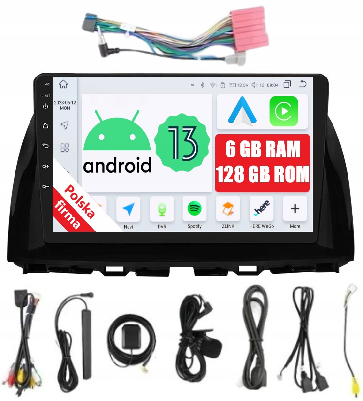 Rádio 2DIN Navigácia Android Mazda CX5 CX-5 1 I 6/128 Gb Dsp Carplay Lte