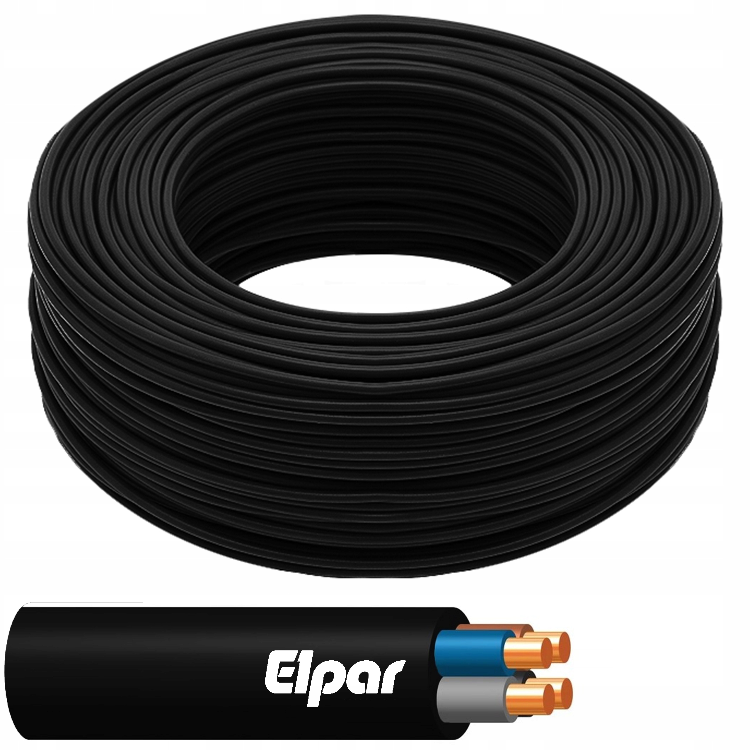 

Kabel okrągły przewód Yky 4x2,5 żo 0,6/1kV za metr