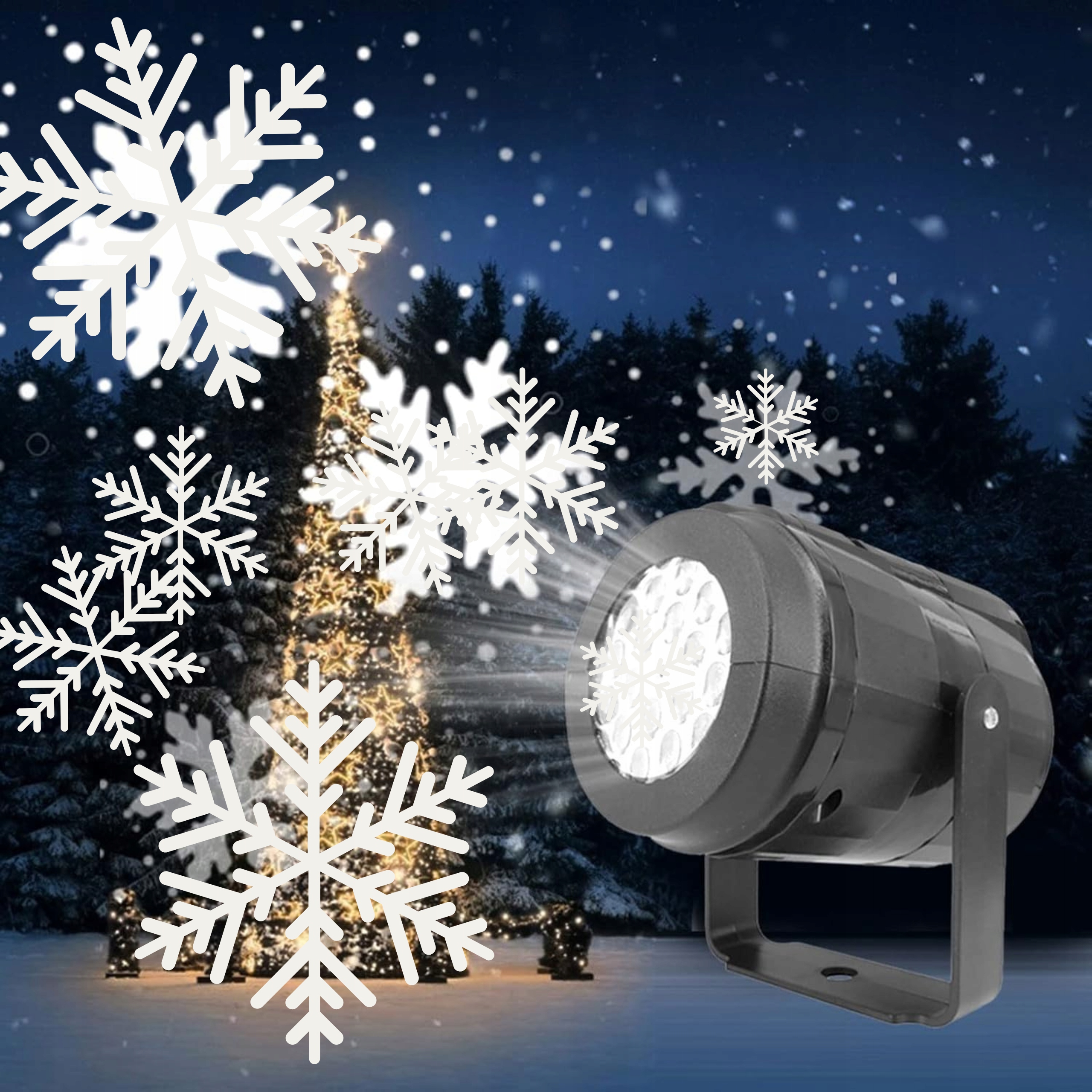 PROJEKTOR ŚWIĄTECZNY LED ŚNIEG LASEROWY RZUTNIK REFLEKTOR MIKOŁAJ RENIFER Rodzaj rzutnik