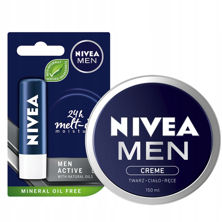 

Nivea Men Zestaw zimowy Pomadka Krem uniwersalny