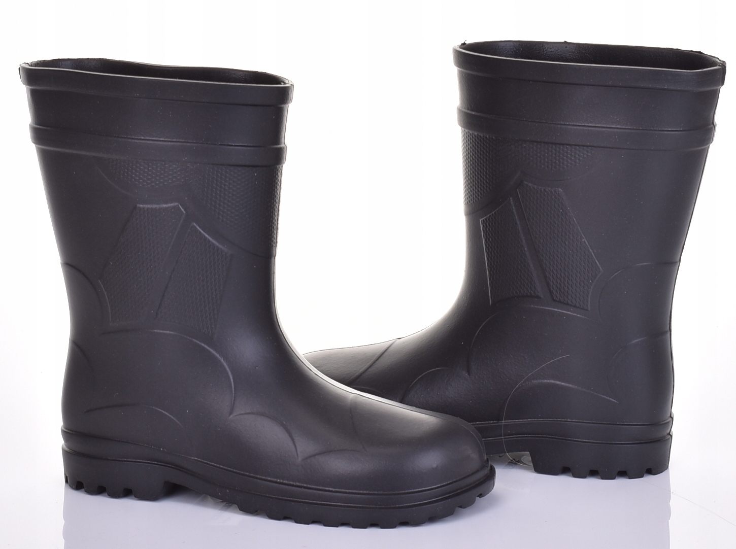 KALOSZE DAMSKIE PIANKOWE EVA POLSKIE KOLORY Kolor czarny