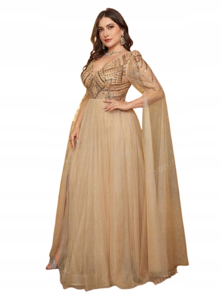 Společenské šaty Shein s 3/4 Šaty , velikost 46 1JB