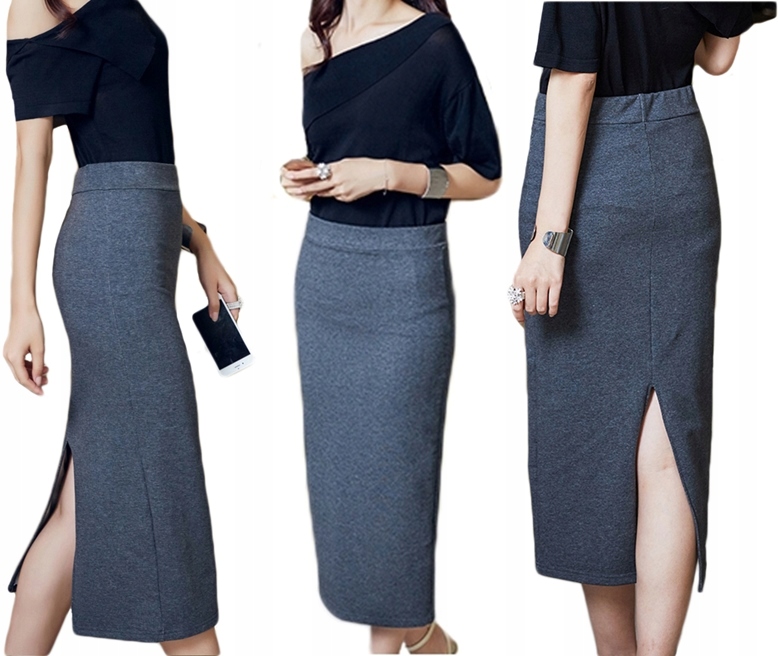 

Markowa Tuba Ołówkowa Do Łydki spódnica Kolory Xs