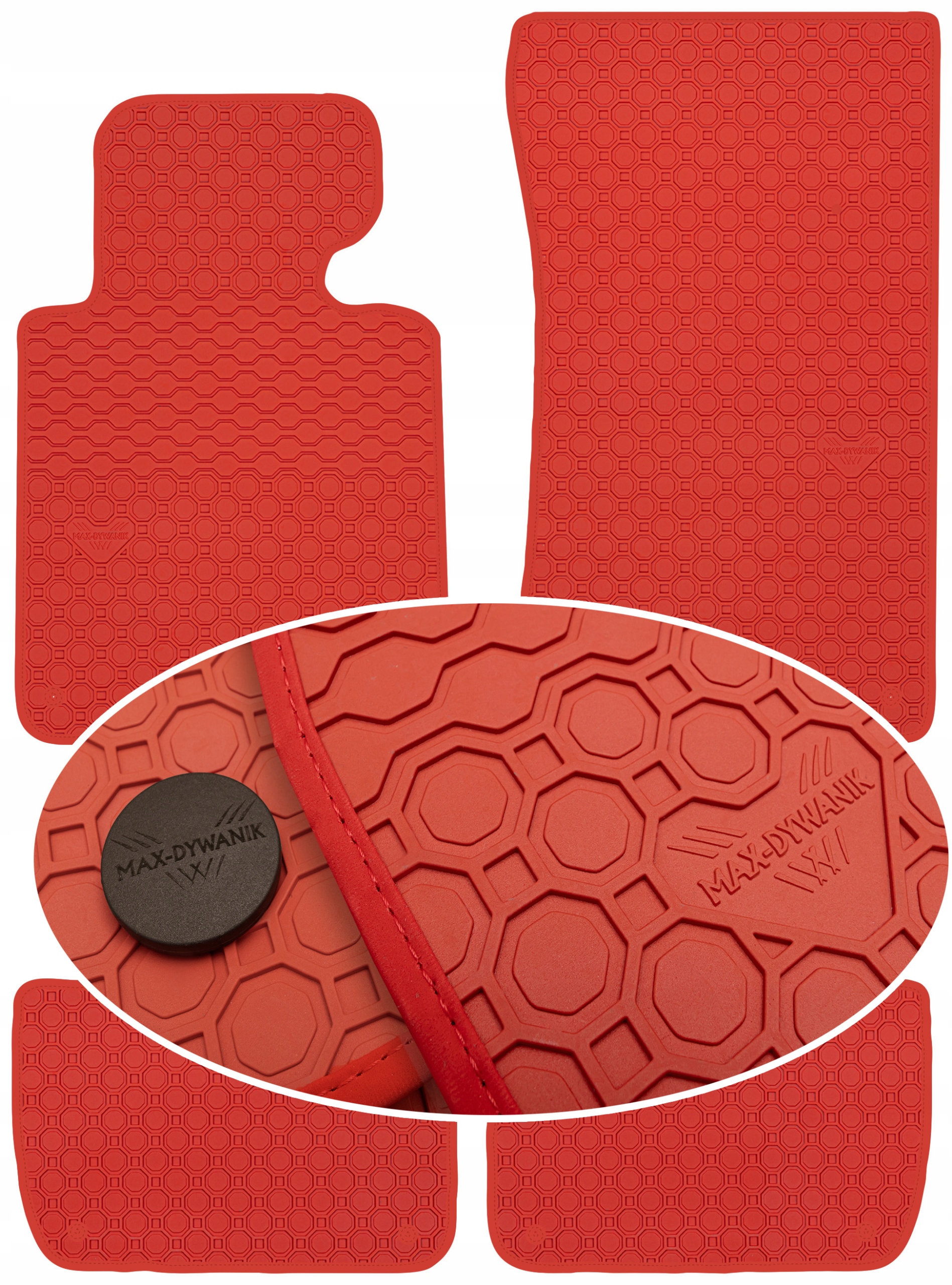 Bmw 3 E46 1998-2006 Koberce Červené