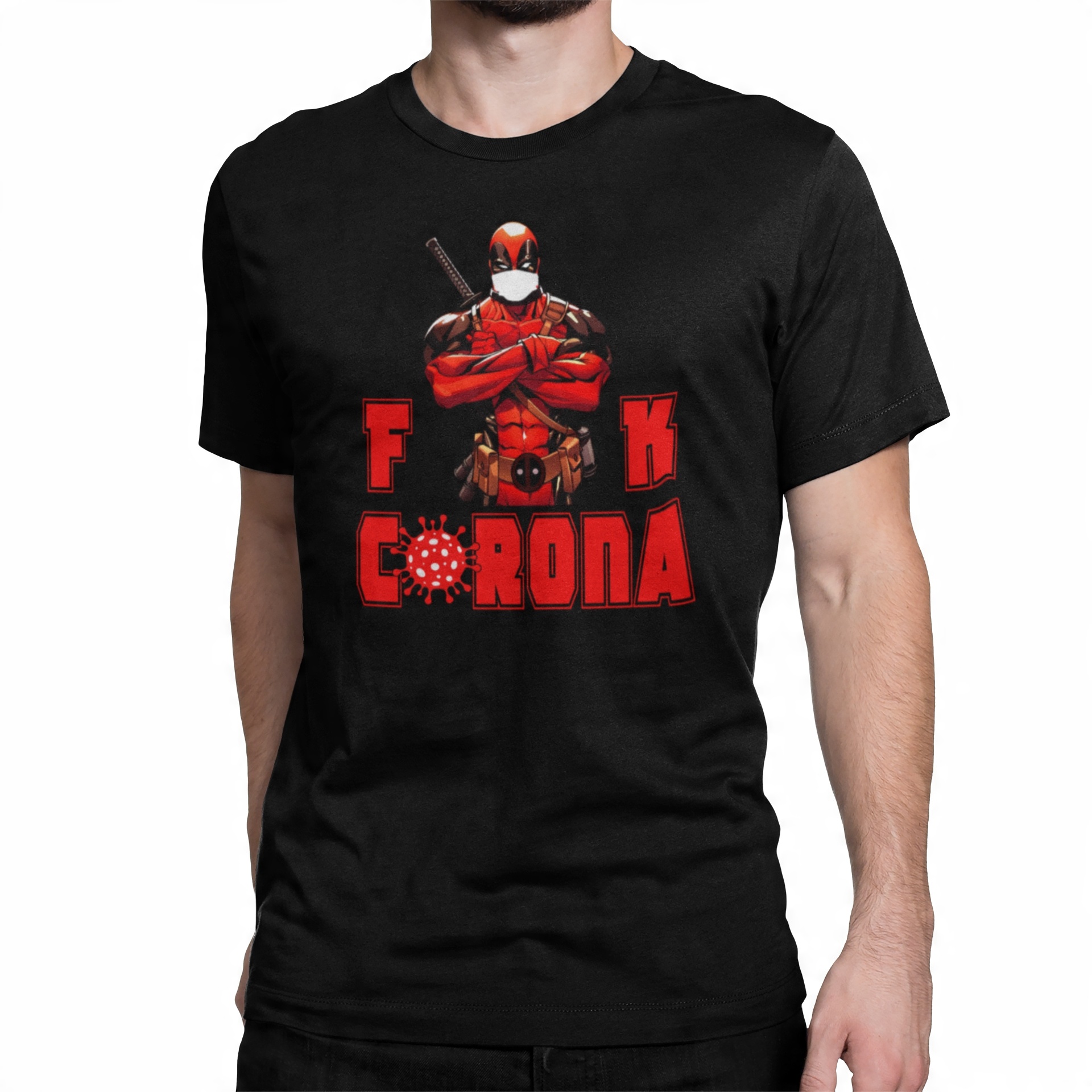 

koszulka Deadpool Covid 9 czarna roz.M