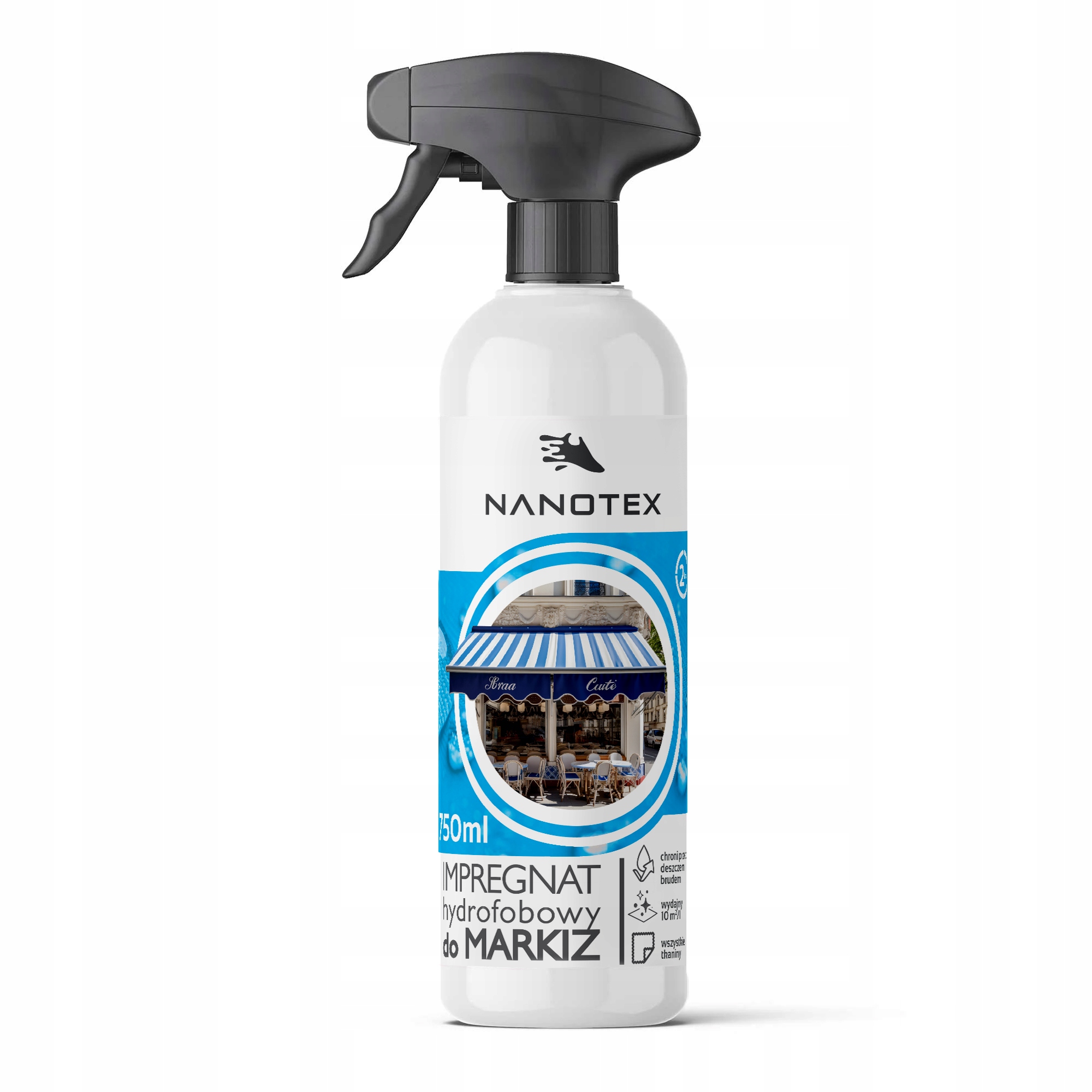 NanoTex nano impregnat hydrofobowy do markiz, pokrowców 750ml=7m2 2 lata