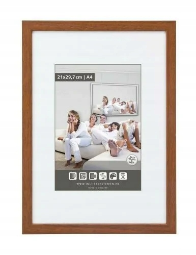 Rámeček dřevěný Rustic třešňový 30x40 cm Plexi