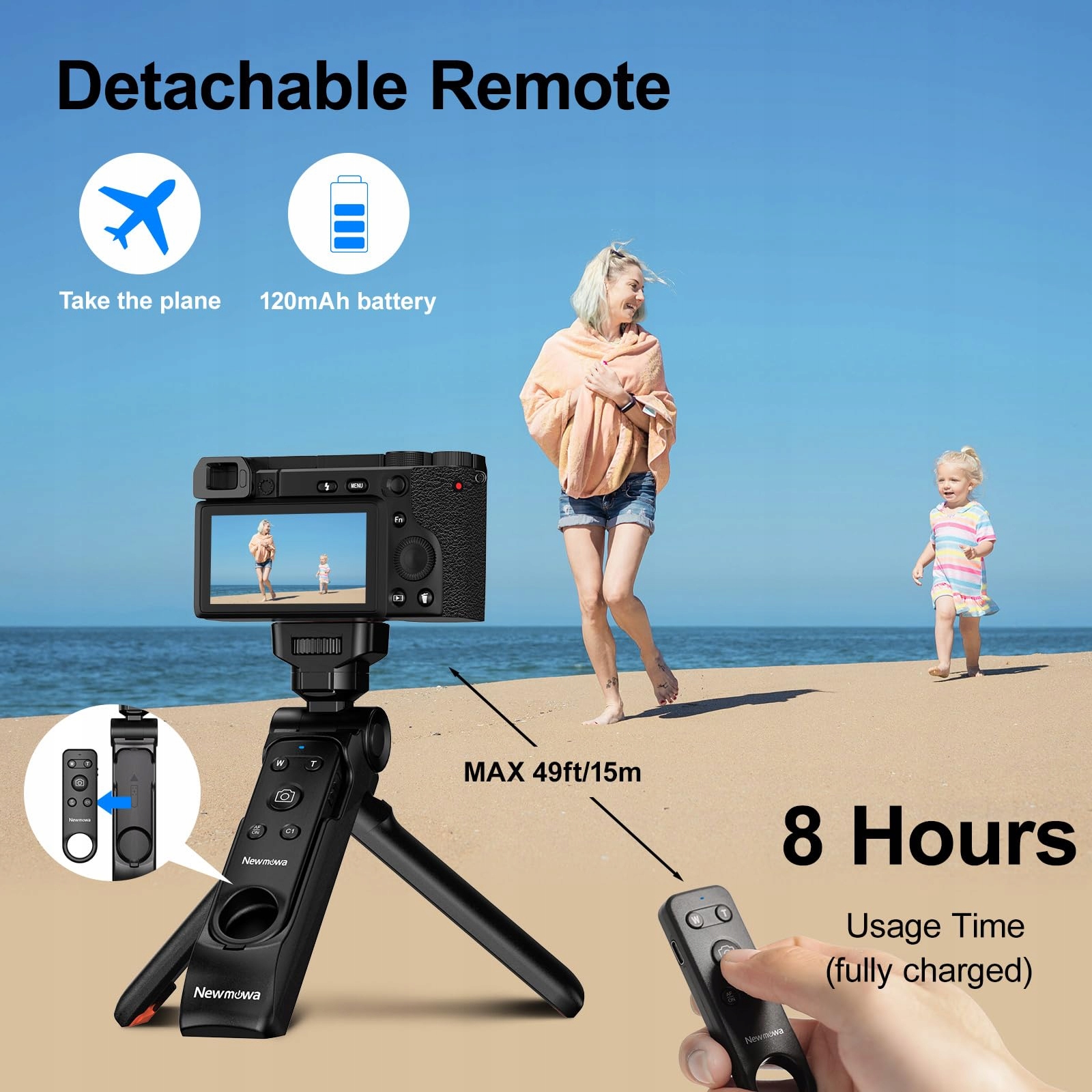 NEWMOWA Statyw Aparat Z Pilotem Do Sony ZV-1 ZV-1F RX100 VII A7 III A6100 — miniatura 3