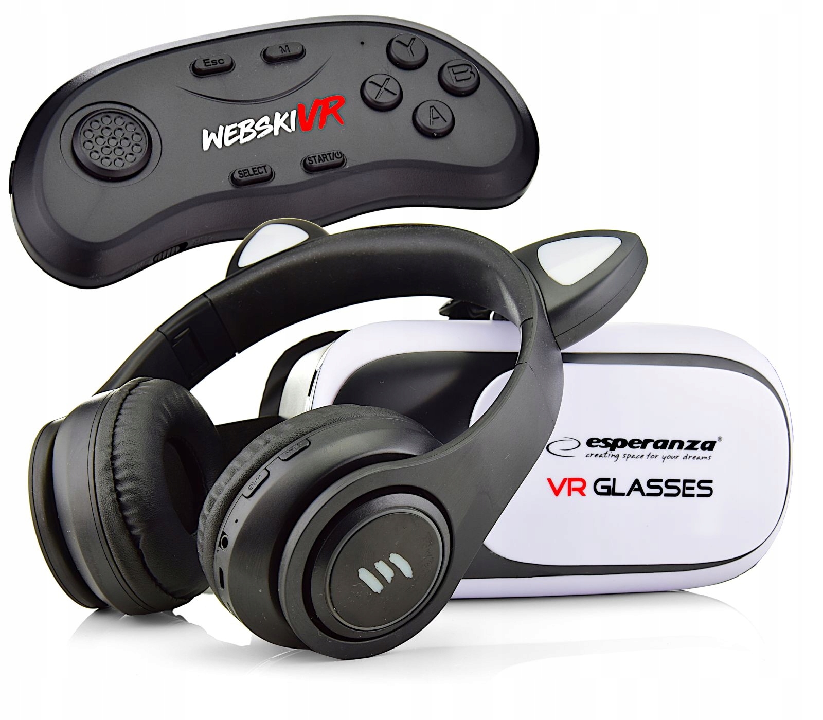 GWIAZDKOWY ZESTAW 3W1 GOGLI VIRTUAL BOX 360 3D