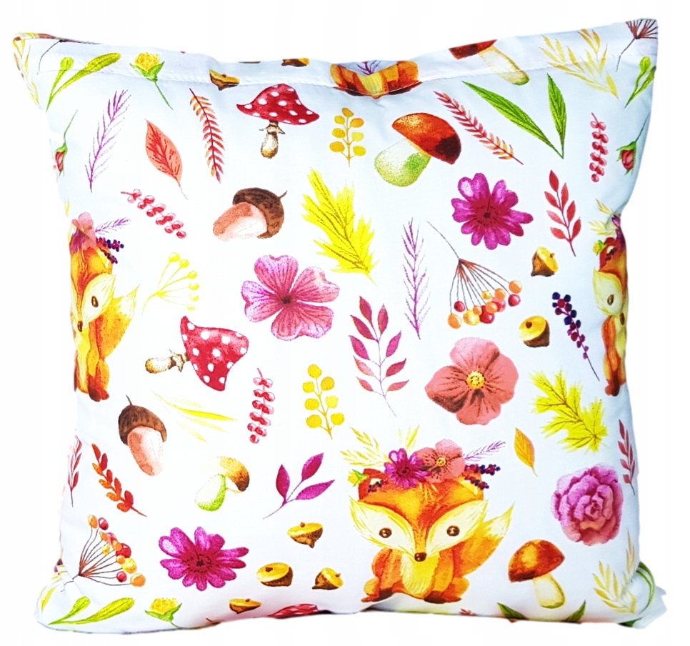 

Poszewka dziecięca 40X40 Lisek Kwiaty bawełna 100%