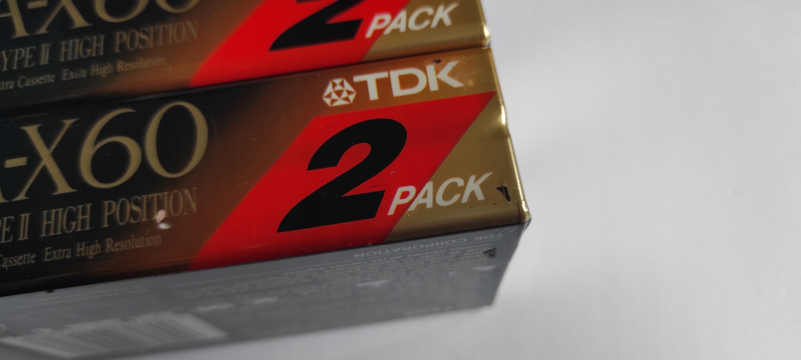 2pack (2 kasety) TDK SA-X60 NOS folia SA-X60 RC@6 Marka TDK